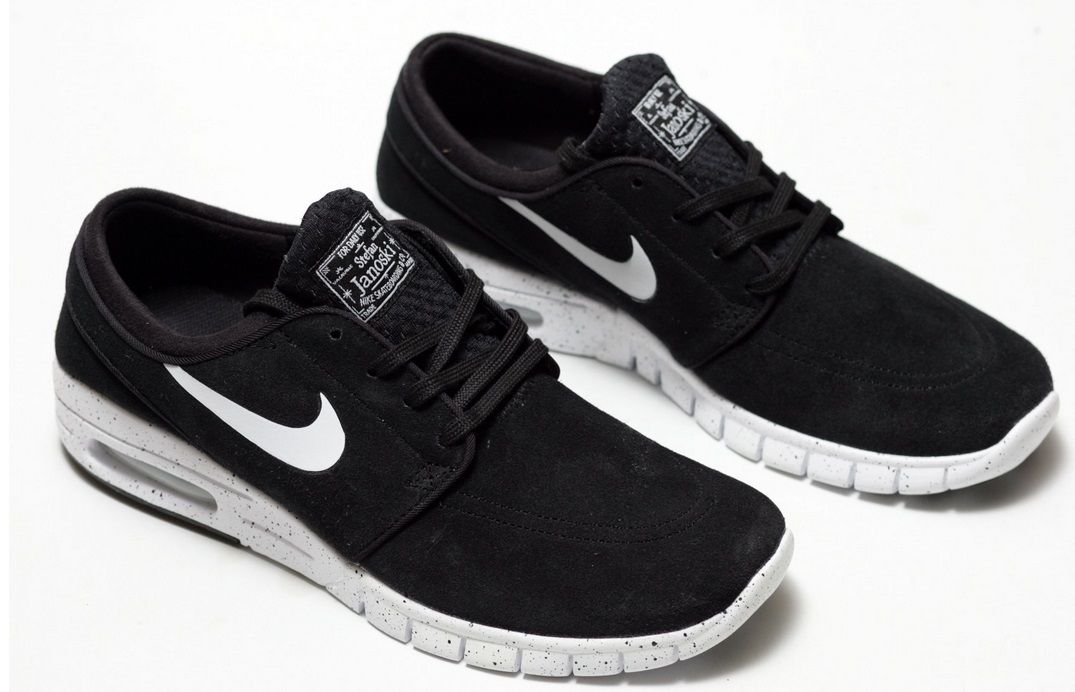 janoski max black suede